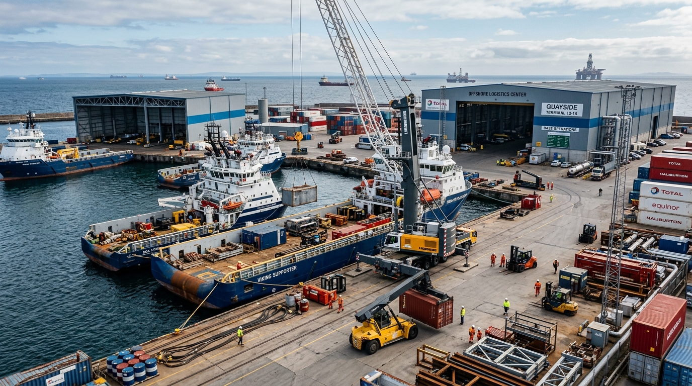 Offshore logistics shore base